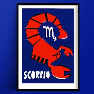 Scorpio Print | Astrology Poster