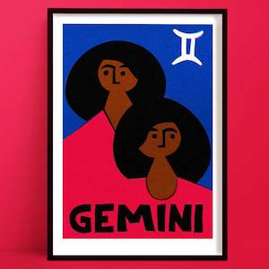 Gemini Print | Zodiac Art Print