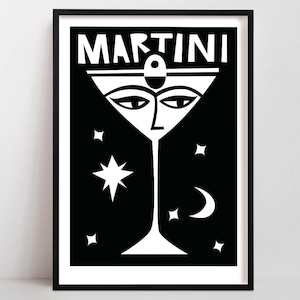 Martini Print | Classic Cocktail Poster