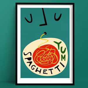 Spaghetti Print | Foodie Wall Art