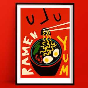 Bestsellers Art Prints: Ramen Print | Asian Food Art