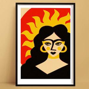 Sun Goddess Print | Sun Art