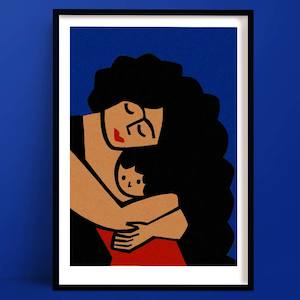 Mother and Baby Print | Family Art