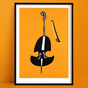 Double Bass Print | Art for Bass Players