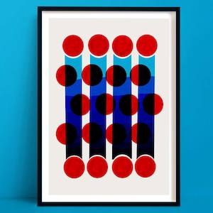 Flicker Abstract Wall Art | Navy Blue Decor