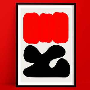 Sundown Abstract Wall Art | Modern Art Print