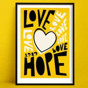 Love and Hope Motivational Poster | Positivity Print