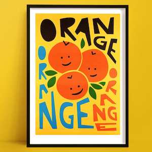 Kitchen Prints: Oranges Print | Citrus Room Decor