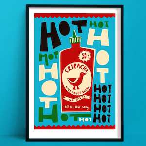 Sriracha Print | Spicy Food Art