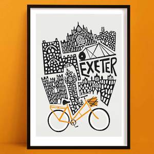 Hallway Wall Art: Exeter Print | Travel Art