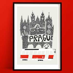Prague Print | European Travel Poster