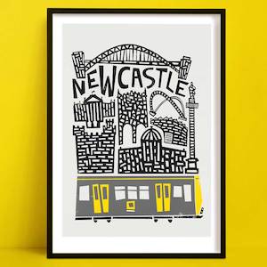 Hallway Wall Art: Newcastle Print | City and Travel Art