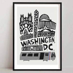Hallway Wall Art: Washington D.C. Print | US City Art