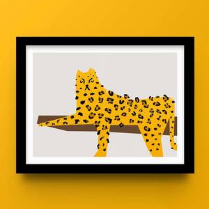 Nursery Prints: Leopard Wall Art Print | Safari Poster