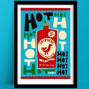 Sriracha Print | Spicy Food Art