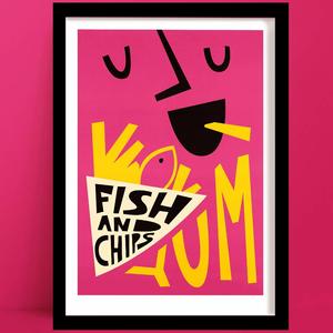 Fish & Chips Print | Fast Food Decor