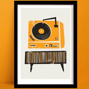 Wholesale Prints: Record Deck Print | Art for Vinyl Lovers