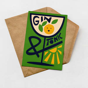 Gin & Tonic Card (Pack of 6)
