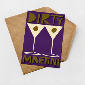 Dirty Martini Card (Pack of 6)