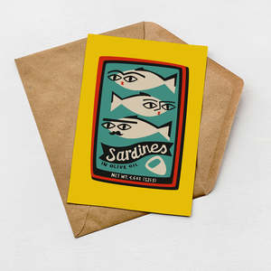 Sardines Card (Pack of 6)