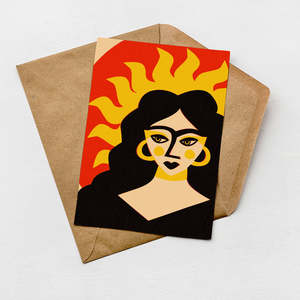 Portrait Cards: Sun Goddess Card (Pack of 6)