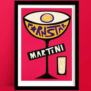 Cocktail Prints 1: Pornstar Martini Print | Cocktail Wall Art