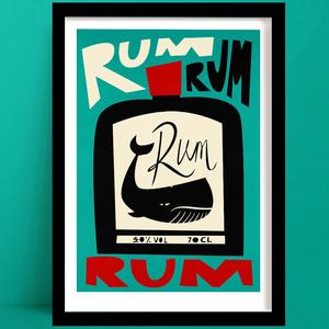 Rum Print | Nautical Wall Decor