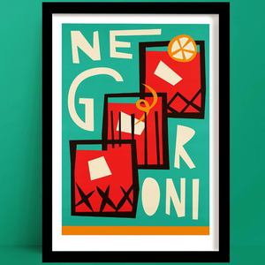 Negroni Print | Bold Retro Wall Decor