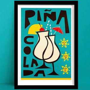 Piña Colada Print | Kitchen Wall Decor