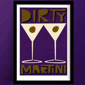 Dirty Martini Print | Cocktail Wall Art