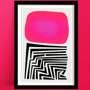 Labyrinth Abstract Art Print | Large Wall Art