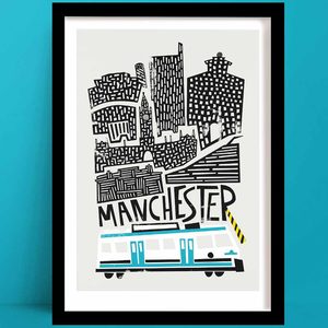 Travel Cards Copy: Manchester Print | Travel Art