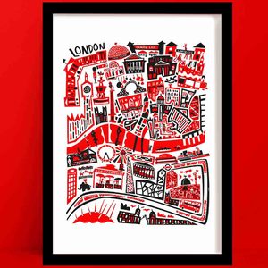 Travel Cards Copy: London Map Print | City Map Art