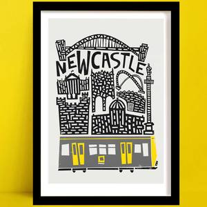 Travel Cards Copy: Newcastle Print | City and Travel Art