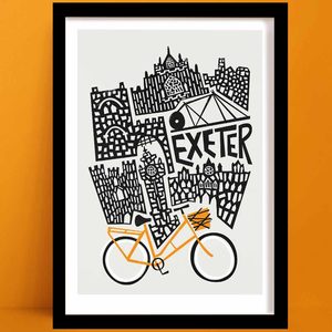 Travel Cards Copy: Exeter Print | Travel Art