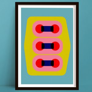 New Prints: Bar Dots | Bold Stripe and Circle Geometric Print