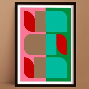 New Prints: The Birds | Bold Retro Geometric Art Print
