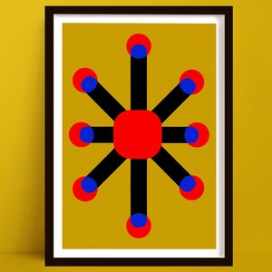 New Prints: Star | Atomic Abstract Starburst Art Print