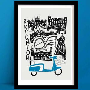 Uk City Prints: Brighton