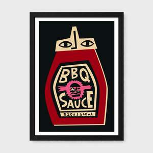 Sauces And Condiment Prints: BBQ Sauce Print