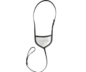 Leather Number Holder-  Black