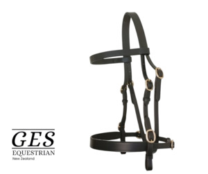 Bridles: In-hand Show Bridle-Flat-Havana Brown