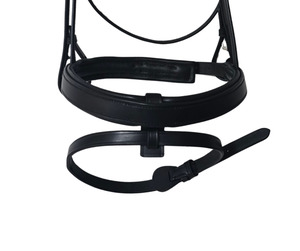 Bridle Accessories: Caveson Noseband With Removeable Flash Strap| Black