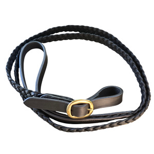 Bridle Accessories: GES Hand Plaited Leather Lead