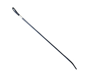 Whips Canes: Buffalo Handle Leather Show Whip - Black