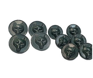 Foxhead Button Set Green