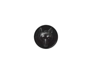 Single Black Foxhead Buttons