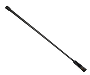 Whips Canes: County 16 Plait English Leather Whip - Black or Brown