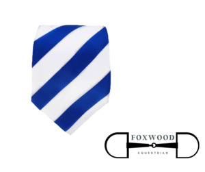 Ties: Royal Blue and White Stripe Tie