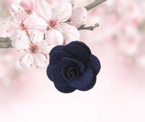 Lapels: Teen Or Adult Fabric Lapel | Navy